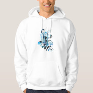 Blaue Laternen-Grafik 1 Hoodie