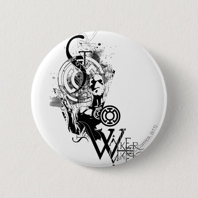 Blaue Laternen-Grafik 2 Button (Vorderseite)