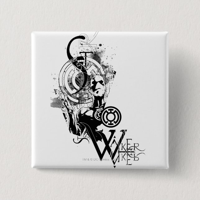 Blaue Laternen-Grafik 2 Button (Vorderseite)