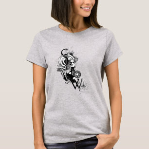 Blaue Laternen-Grafik 2 T-Shirt