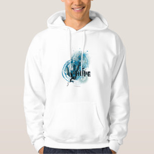 Blaue Laternen-Grafik 3 Hoodie