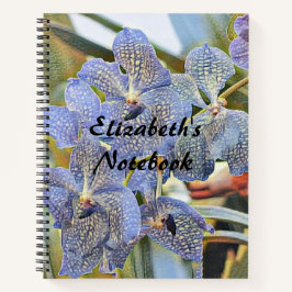 Blaue Lavander-Blume Notizbuch