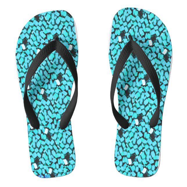 Blaue Lawinenblume Flip Flops (Fußbett)