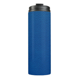 blaue Ledertextur Hintergrundleder,blau,textur Thermosbecher