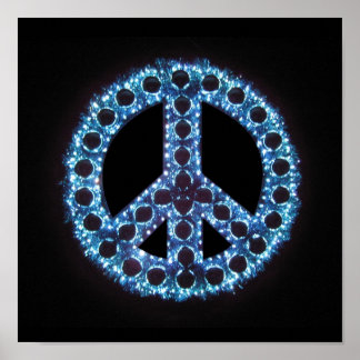 Blaue Leinwand Poster