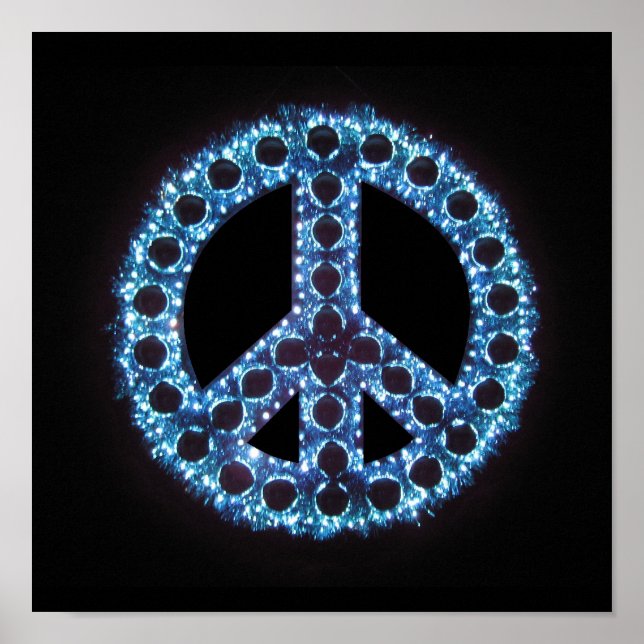 Blaue Leinwand Poster (Vorne)