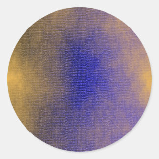 Blaue Leinwand Runder Aufkleber