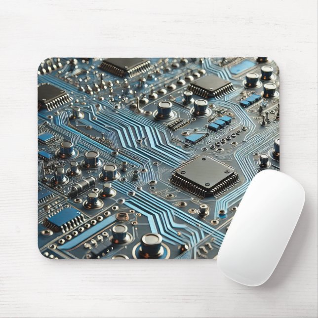Blaue Leiterplatte Mousepad (Mit Mouse)