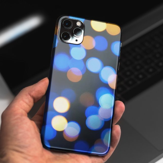 Blaue Leuchtkoppe-Gehäuse Case-Mate iPhone Hülle (Blue luminous bokeh iphone cases)