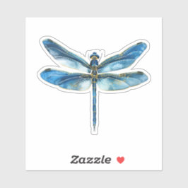 Blaue Libelle Aufkleber