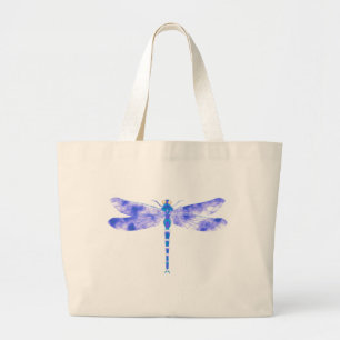 Blaue Libelle Jumbo Stoffbeutel