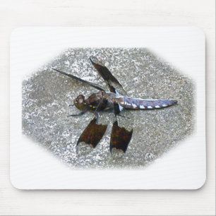 Blaue Libelle Mousepad
