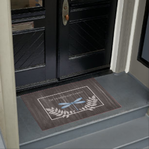 Blaue Libelle Rustikale Personalisiert Doormat Fußmatte