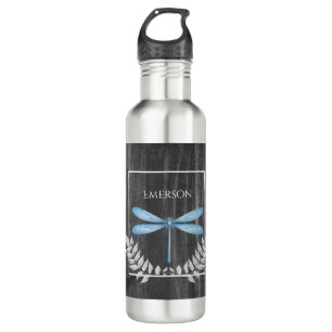 Blaue Libelle Rustikale Personalisiert Edelstahlflasche