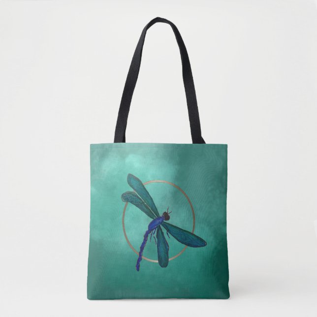 Blaue Libelle Tasche (Vorderseite)
