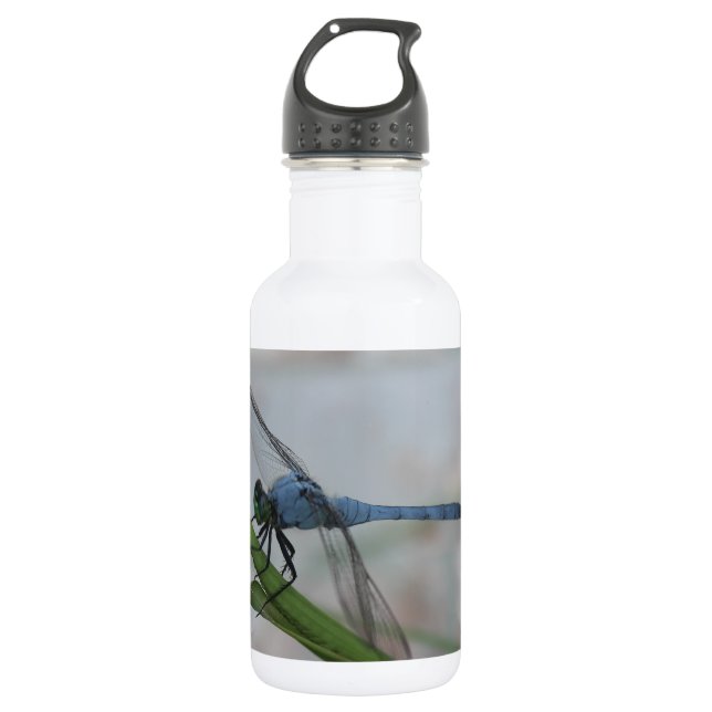 Blaue Libelle Trinkflasche (Vorderseite)