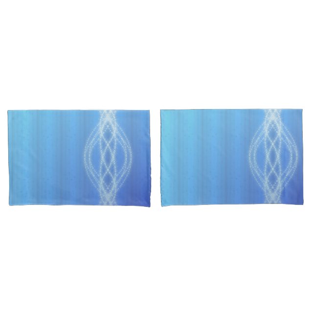 Blaue Lichter Kissenbezug (Vorderseite-Set)