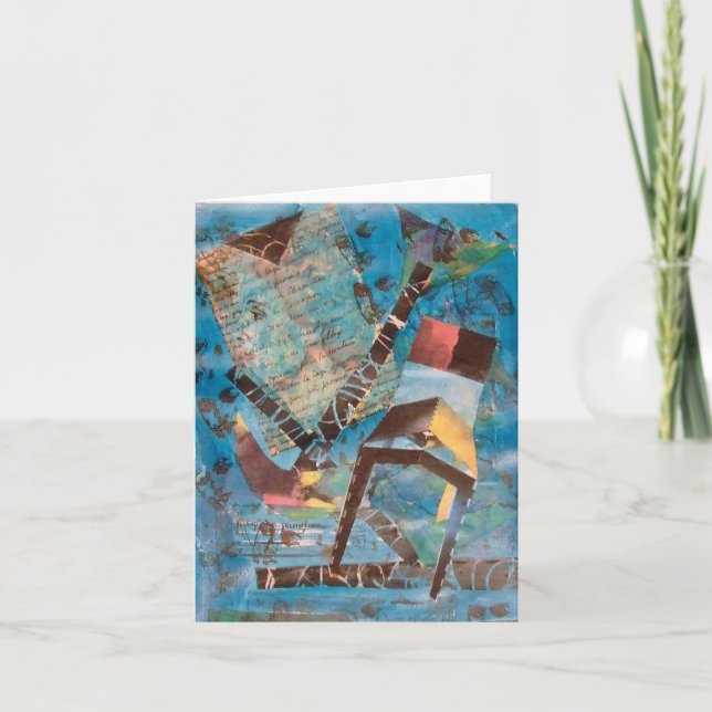 Blaue Liebe Karte (Vorderseite)