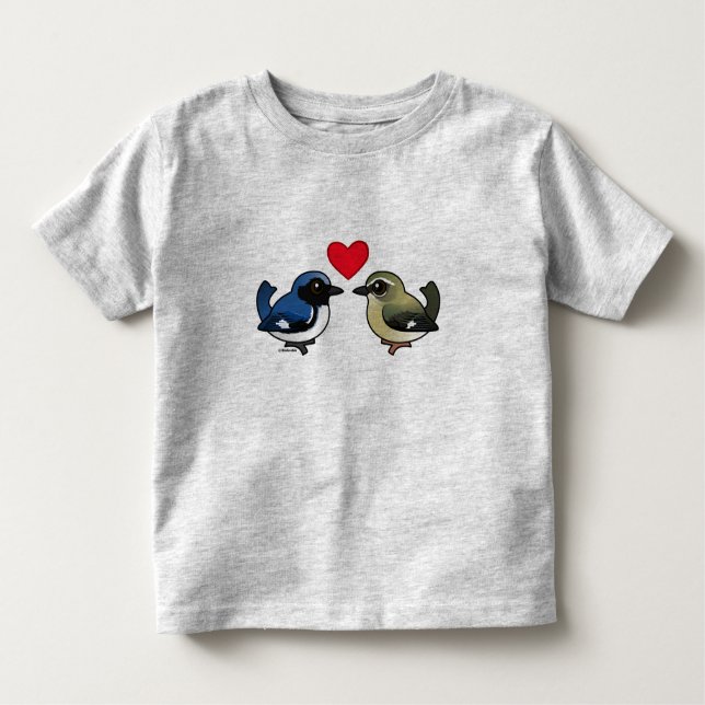 Blaue Liebe Kleinkind T-shirt (Vorderseite)
