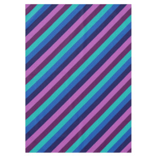 Blaue Lila Aquamarine Streifen mittel Tablette Tischdecke