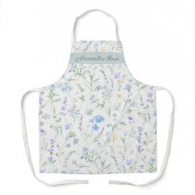 Blaue Lila Aquarell-Wildblume Benutzerdefinierter 