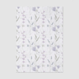 Blaue Lila Aquarell-Wildblume Seidenpapier