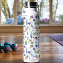 Blaue lila Aquarell-Wildblume