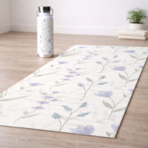 Blaue lila Aquarell-Wildblume