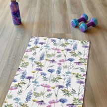 Blaue lila Aquarell-Wildblume