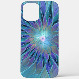 Blaue Lila Blume Traumstrecke Airolo - Fraktal Case-Mate iPhone Hülle