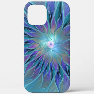 Blaue Lila Blume Traumstrecke Airolo - Fraktal Case-Mate iPhone Hülle
