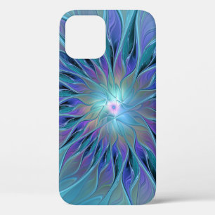 Blaue Lila Blume Traumstrecke Airolo - Fraktal Case-Mate iPhone Hülle