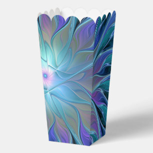 Blaue Lila Blume Traumstrecke Airolo - Fraktal Geschenkschachtel