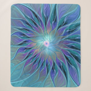 Blaue Lila Blume Traumstrecke Airolo - Fraktal Sherpadecke