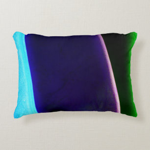 Blaue Lila Grüne gefärbte Kissen
