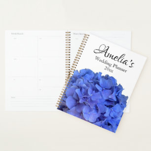 Blaue lila Hydrangeas-Blütenblumen für sie Planer
