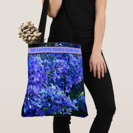 Blaue lila Lila romantische blaue blühende Foto Ma Tasche