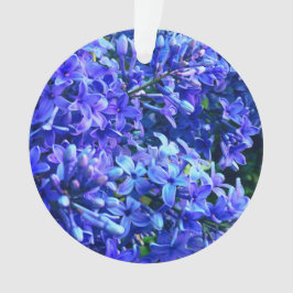 Blaue lila Lila romantisches blaues Foto mit Blume Ornament