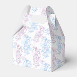 Blaue lila-rosa Vogelkäfig-Gastgeschenk Hochzeit Geschenkschachtel