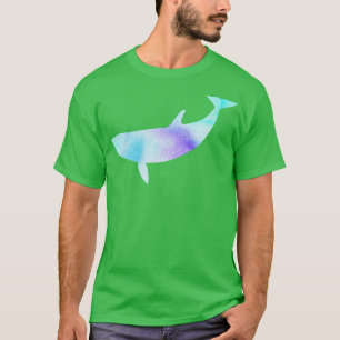 Blaue lila Silhouette T-Shirt