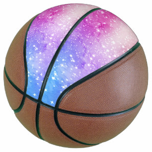 Blaue lila Sternengalaxie Basketball
