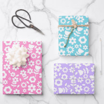 Blaue, Lila und rosa gemischte Frühlingsblumen