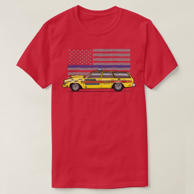 Blaue Linie T-Shirt (Design vorne)