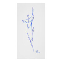 Blaue Linien 3, Reihe "Einfache Striche"