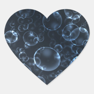 Blaue Linsen, Buch Herz-Aufkleber