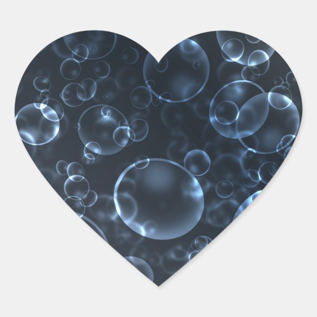 Blaue Linsen, Buch Herz-Aufkleber (Vorderseite)