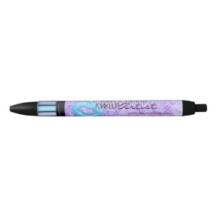Blaue Lippen und Schatten Kugelschreiber