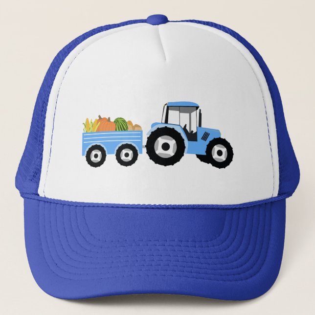 Blaue LKW-Nutzfahrzeug Truckerkappe (Vorderseite)