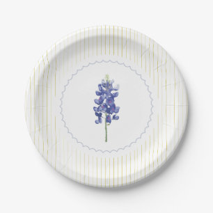 Blaue Lupine, Texas-Wildblume Pappteller
