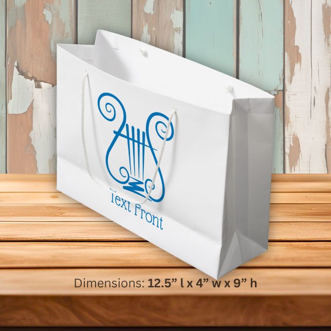 Blaue Lyra Große Geschenktüte (Von Creator hochgeladen)